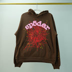 Sp5der Web Hoodie Brown