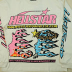 Hellstar Pixel L/S Tee White