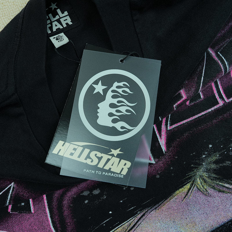 Hellstar The Future T-Shirt Black/Pink