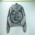 Hellstar Future Flame Hoodie Grey