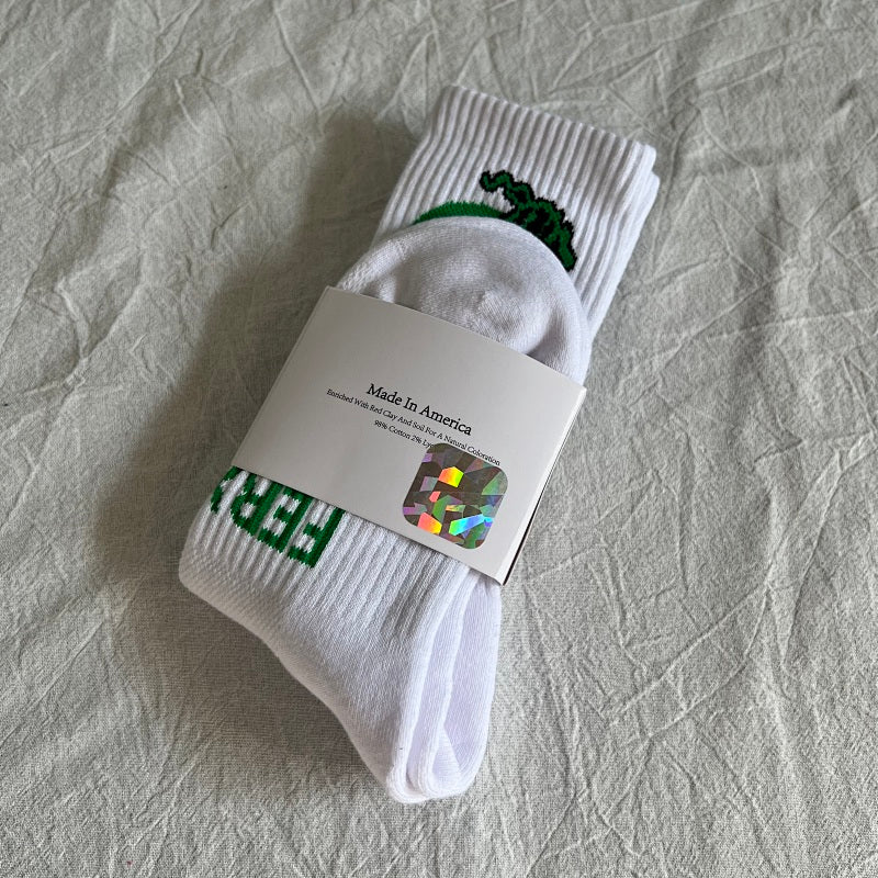 Premium Socks - White/Green