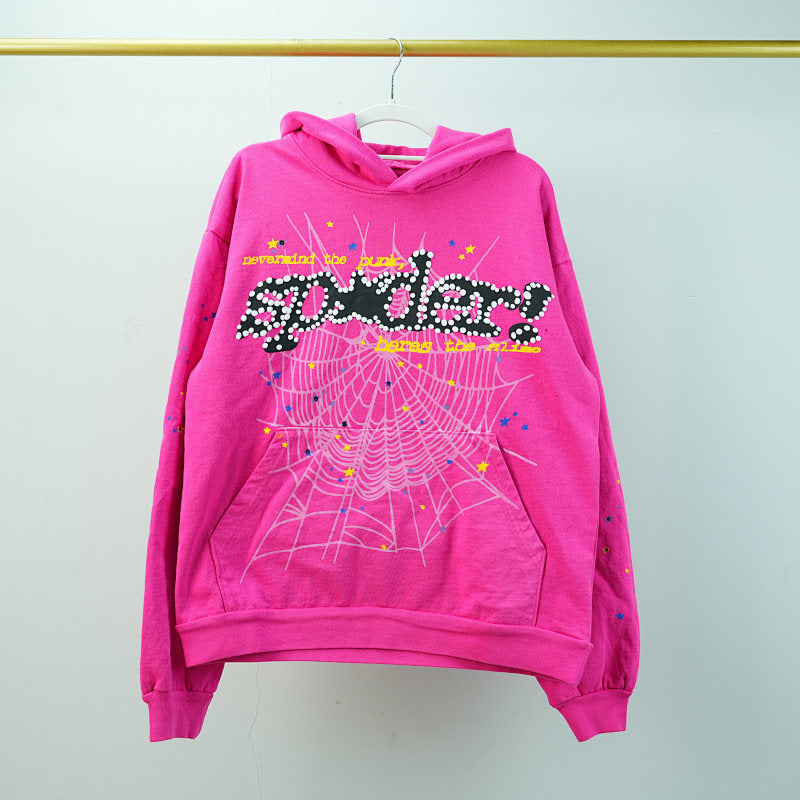 Sp5der P*NK V2 Hoodie Pink