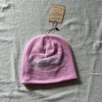 Corteiz Knit Beanie - Pink/White