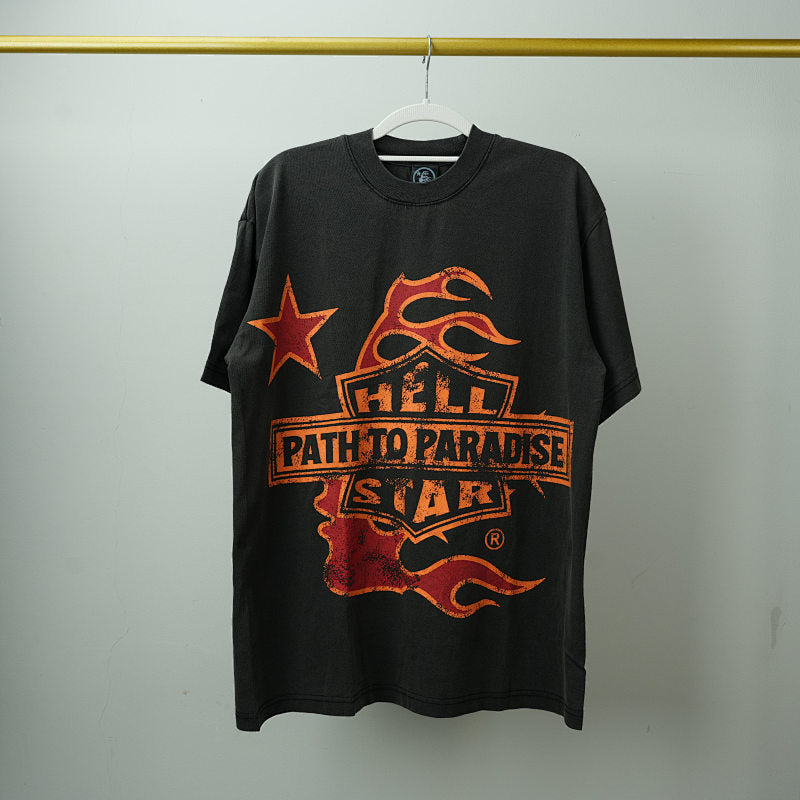 Hellstar Studios Biker Tour Short Sleeve Tee Shirt Black