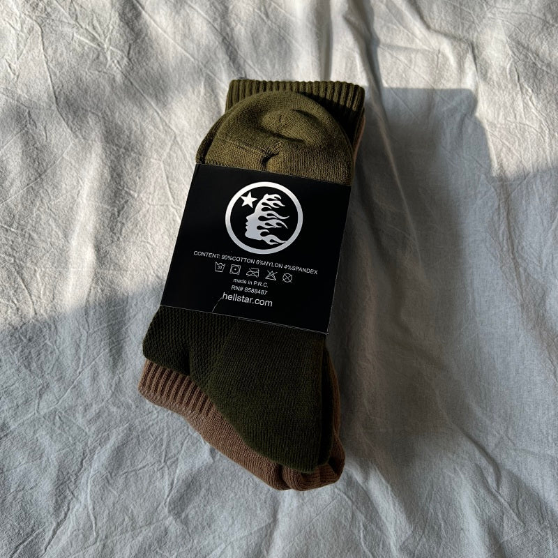 Premium Socks - Olive+3