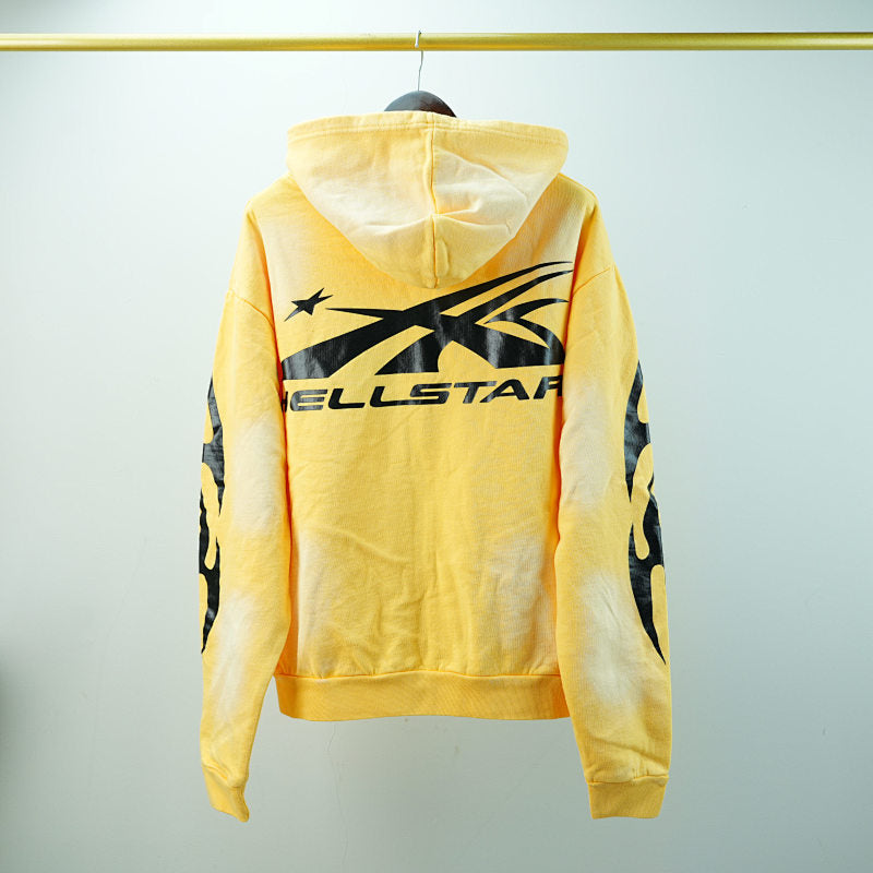 Hellstar Sports Zip-Up Sweatshirtyellow