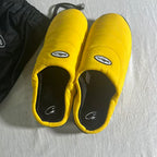 Quilted Puffer Slip-On Slippers with Storage Bag