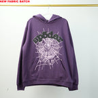 Sp5Der Web Hoodie Purple