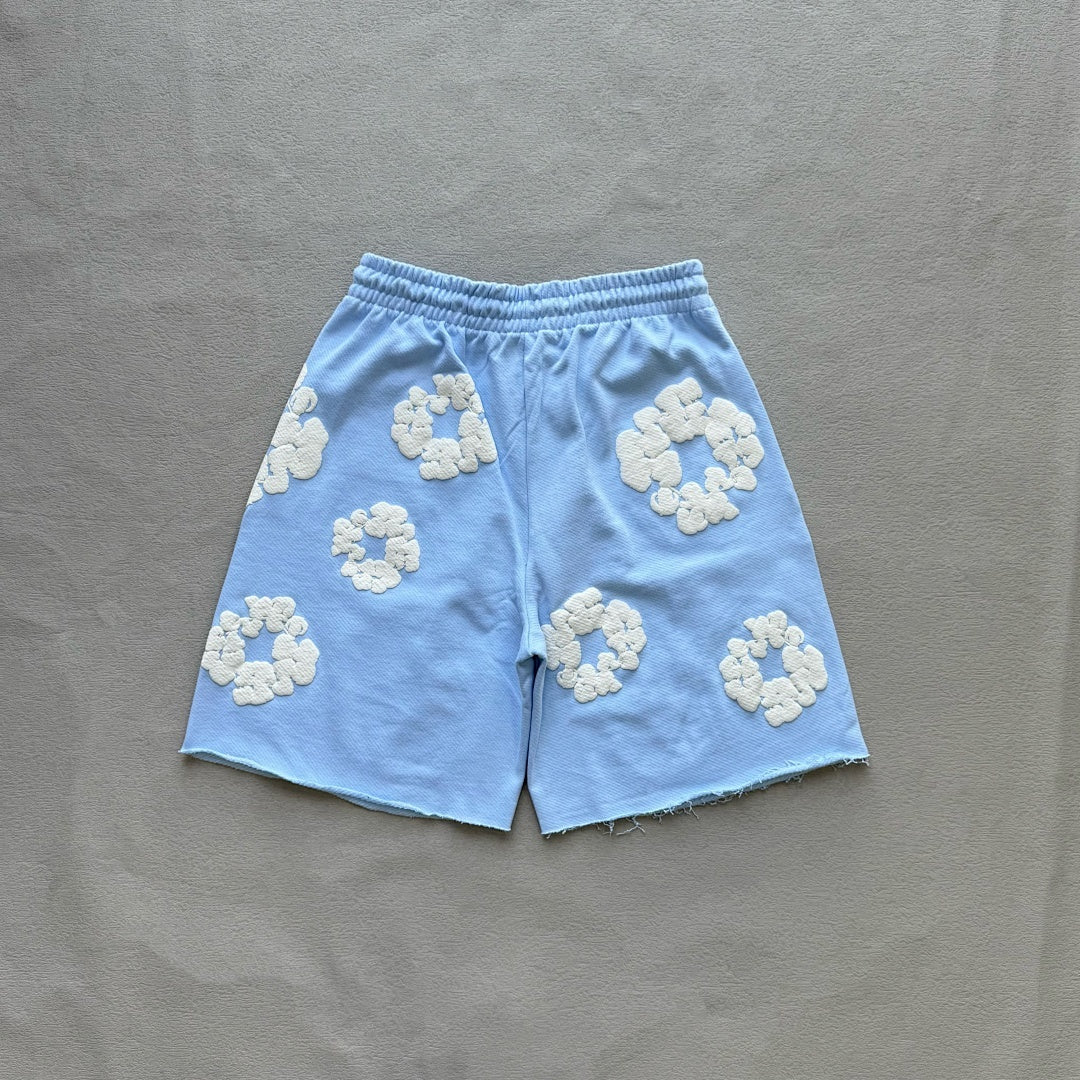 Denim Tears The Cotton Wreath Powder Sweatshorts
