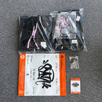 Hoodie Set Black Pink