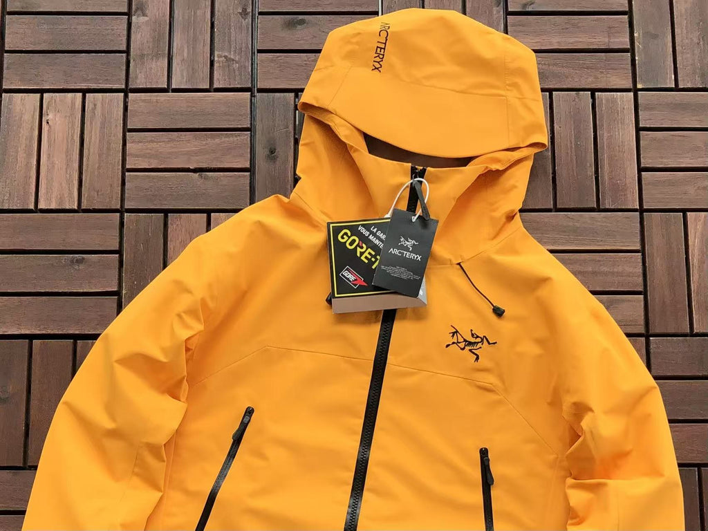 Arc'teryx Yellow Hooded Jacket