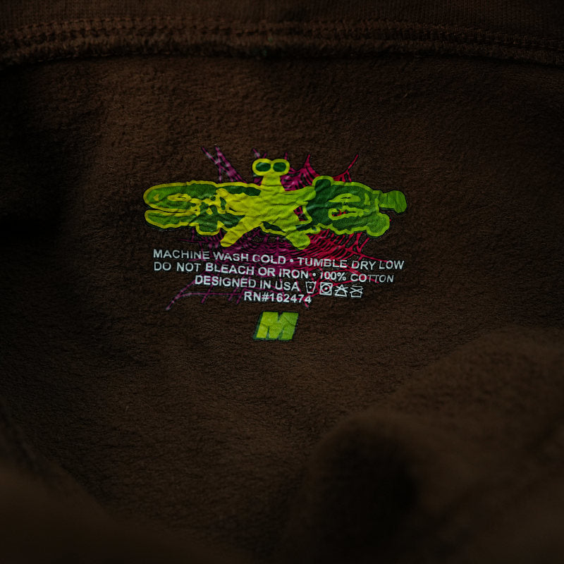 Sp5der Web Hoodie Brown