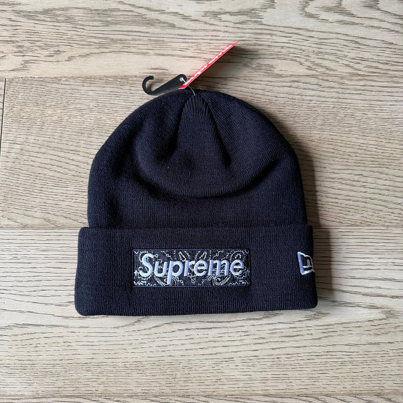 Supreme x New Era Bandana Box Logo Beanie