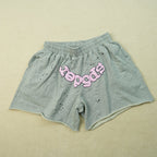 Sp5Der Og Web Logo Sweat Short Heather Grey