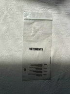 Vetements Clear Transparent Resealable Plastic Zip Bag