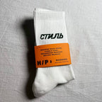 Syna World Crew Socks - White/Gray/Black