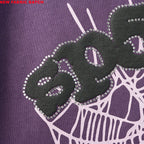 Sp5Der Web Hoodie Purple