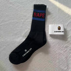 A Bathing Ape BAPE Logo Crew Socks
