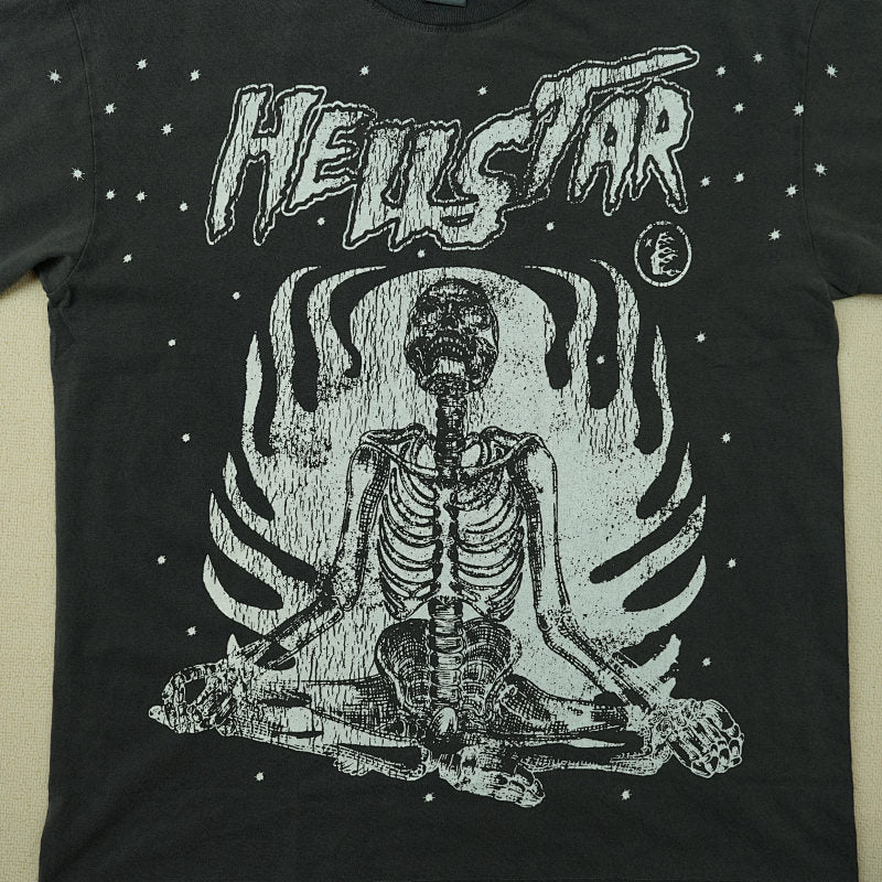 Hellstar Studios Inner Peace Short Sleeve Tee Shirt Black