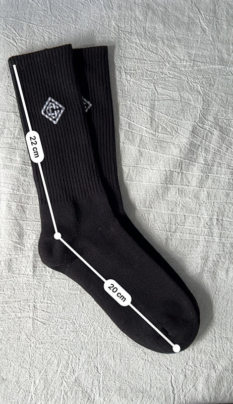 Casablanca Orange Graphic Crew Socks
