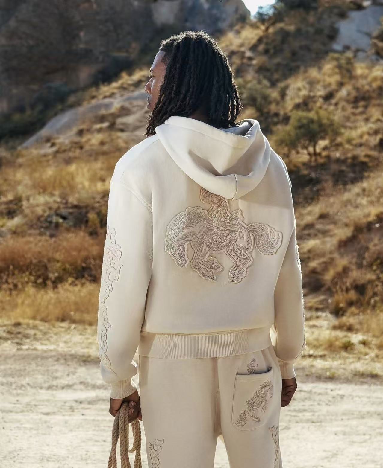 Derschutze Western Zip Up - Beige