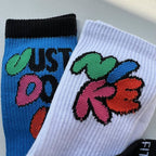 Nk Everyday Crew Socks Graphic Print Multipack