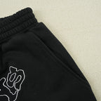 Sp5Der Og Logo Embroidered Sweatshort Black