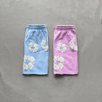 Denim Tears The Cotton Wreath Powder Sweatshorts