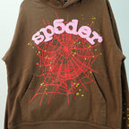 Sp5der Web Hoodie Brown