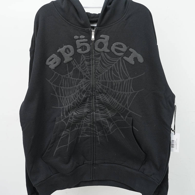 Sp5Der Og Web V2 Phantom Zip Up Hoodie