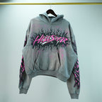 Hellstar Future Flame Hoodie Grey