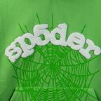 Sp5Der Web Hoodie Slime Green