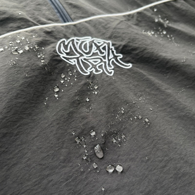 Mertra Layered Mesh Jersey - Dark Grey