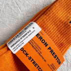 Heron Preston Ribbed Crew Socks - Orange/Black