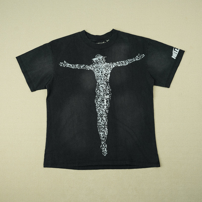 Hellstar Qr Christ Tee Black