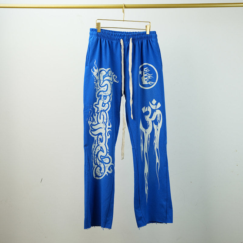 Hellstar Blue Yoga Sweatpants