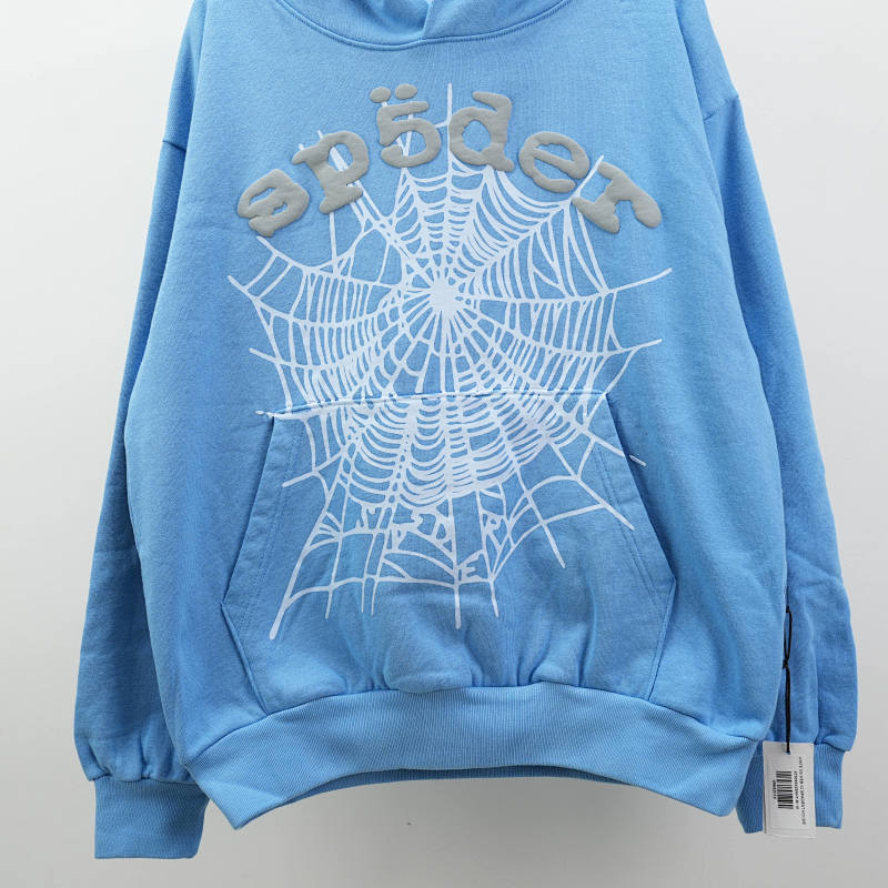 Sp5Der Og Web V2 Hoodie Dusty Blue
