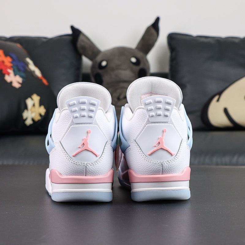 Air Jordan 4 Retro - Vivid Green/Pink