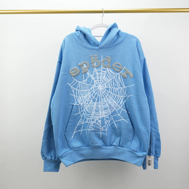 Sp5Der Og Web V2 Hoodie Dusty Blue