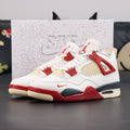Air Jordan 4 Retro - Sail/Fire Red/Muslin/Black