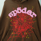 Sp5der Web Hoodie Brown