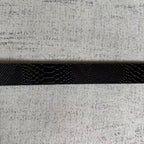 Snakeskin-Embossed Belt - Black