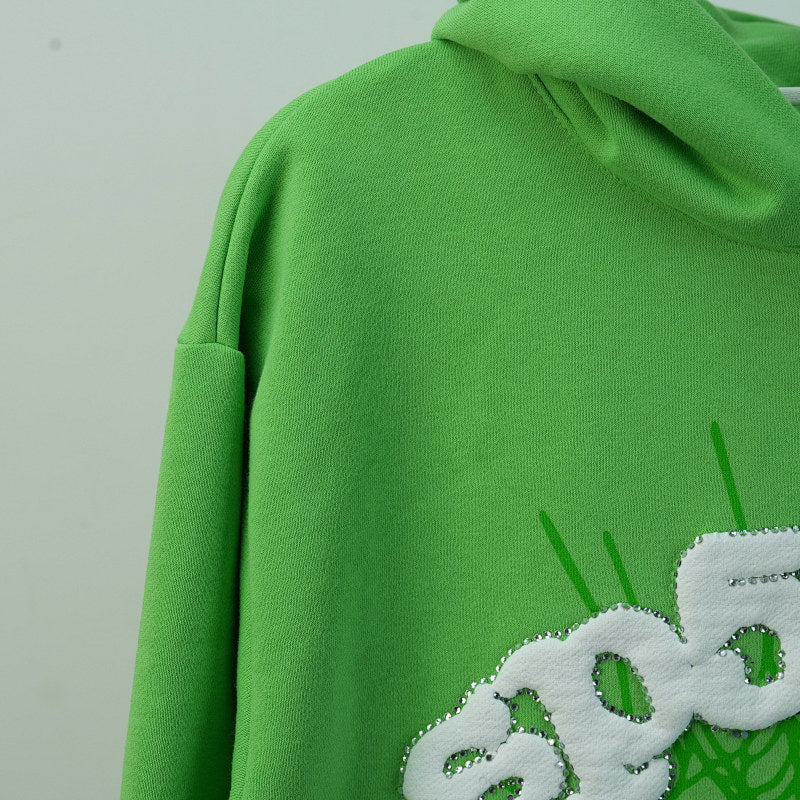 Sp5Der Web Hoodie Slime Green