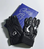 Nike Leather Gloves - Black/White/Blue