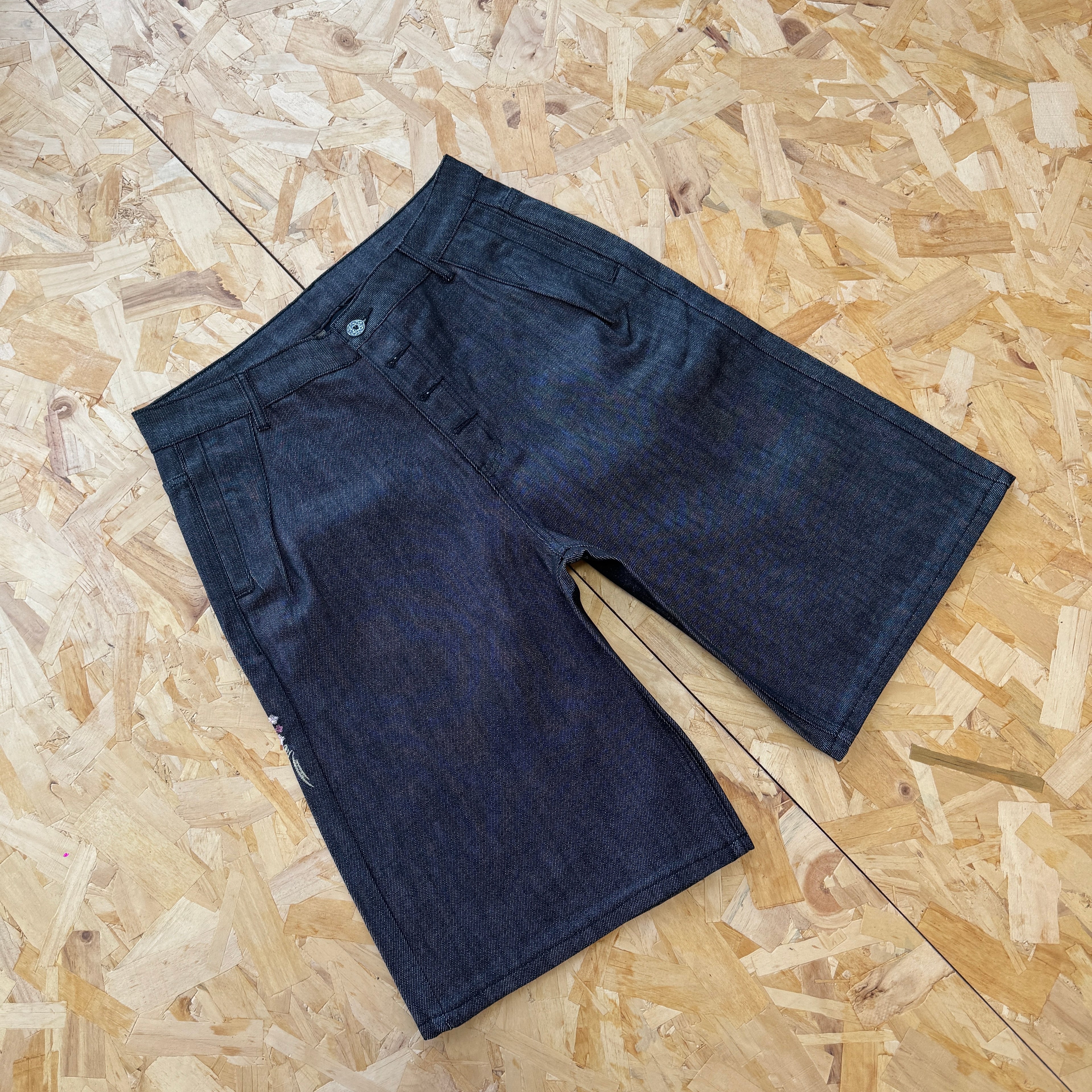 Derschutze Blossom Selvedge Shorts - Dark Denim