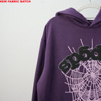 Sp5Der Web Hoodie Purple