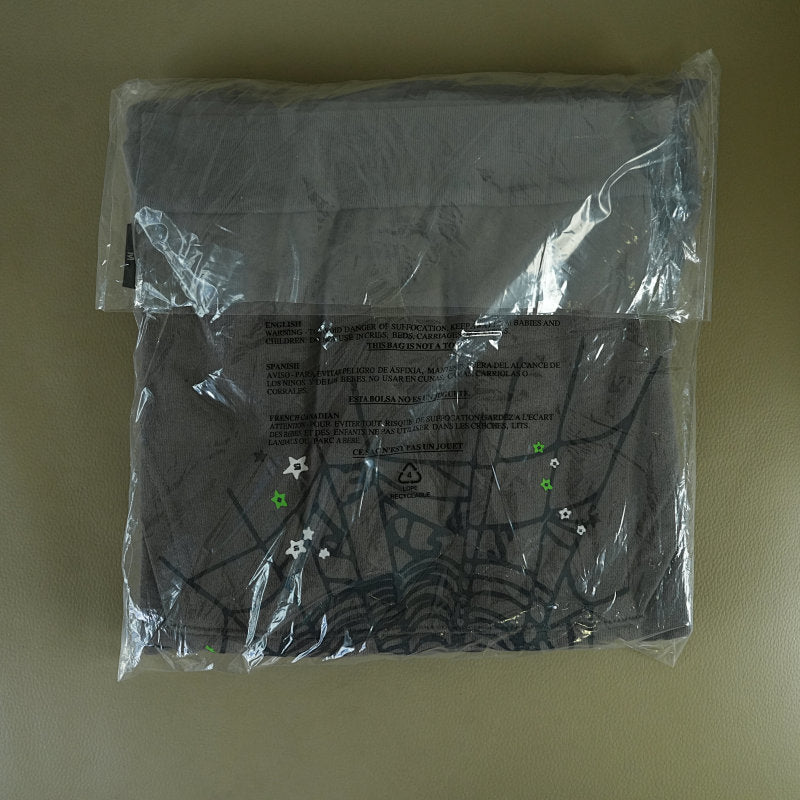 Sp5der Wait Web Hoodie Slate Grey