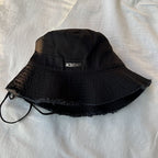 Jacquemus Wide Brim Bucket Hat with Chin Strap