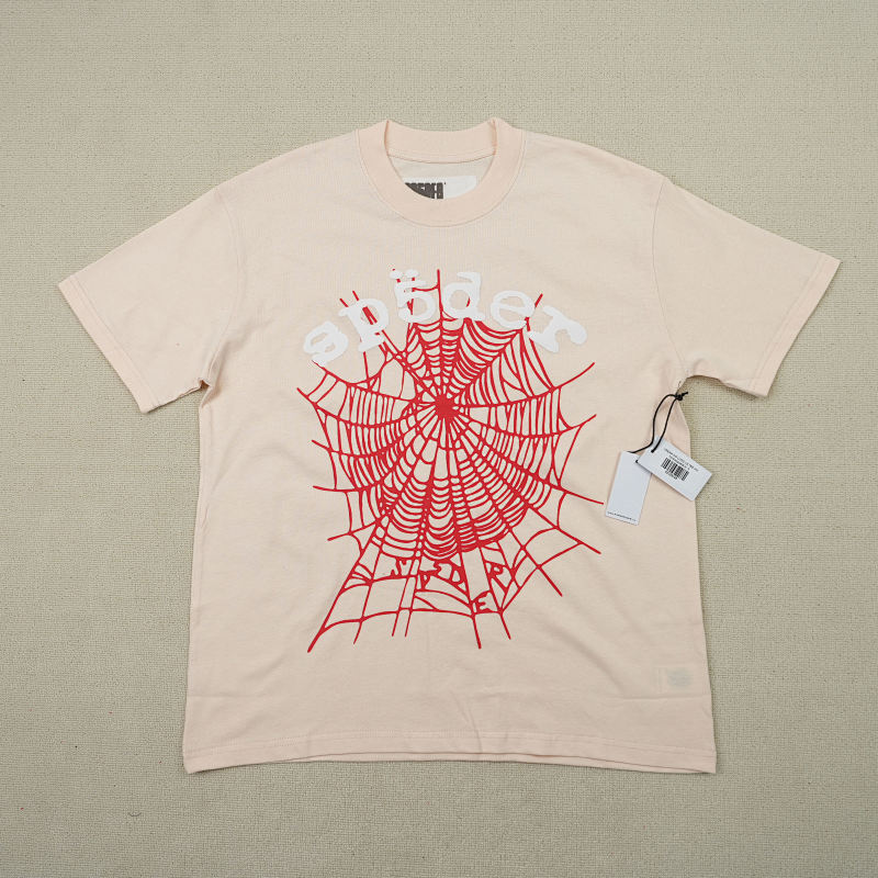 Sp5Der Legacy Logo Heavyweight Tee Cream