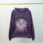 Sp5Der Web Hoodie Purple